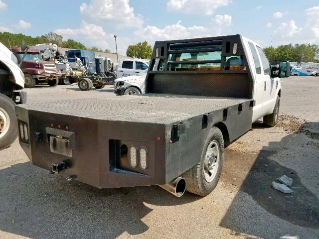 1FDSX34R18EE35652 - 2008 FORD F350 SRW S WHITE photo 4