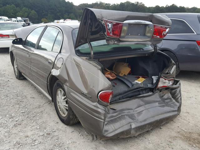 1G4HP54K12U131887 - 2002 BUICK LESABRE CU BROWN photo 3