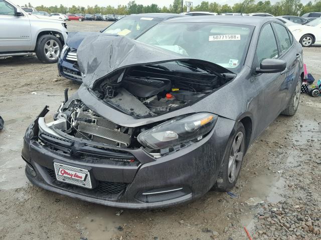 1C3CDFBBXGD717435 - 2016 DODGE DART SXT GRAY photo 2