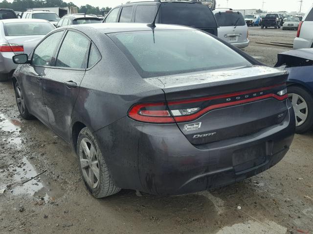 1C3CDFBBXGD717435 - 2016 DODGE DART SXT GRAY photo 3