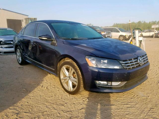 1VWBN7A37CC083809 - 2012 VOLKSWAGEN PASSAT SE BLUE photo 1