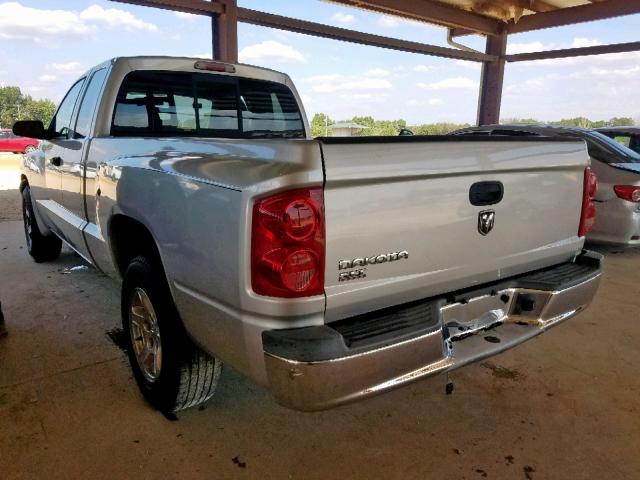 1D7HE42K56S558620 - 2006 DODGE DAKOTA SLT SILVER photo 3