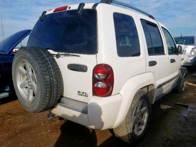 1J4GL58K05W700883 - 2005 JEEP LIBERTY LI WHITE photo 4