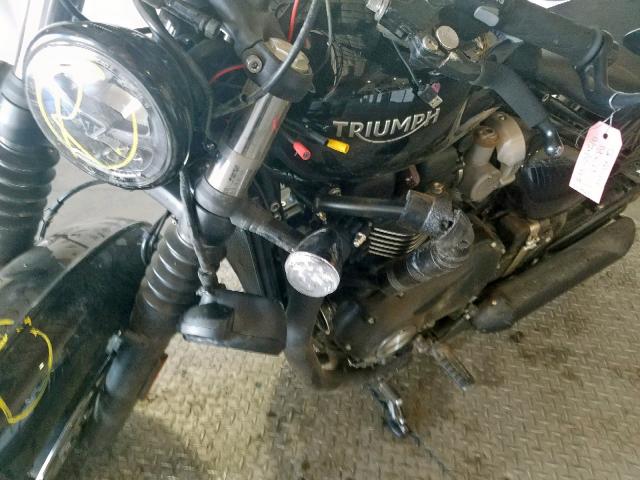 SMTD53HLXJT865207 - 2018 TRIUMPH MOTORCYCLE BONNEVILLE BLACK photo 9