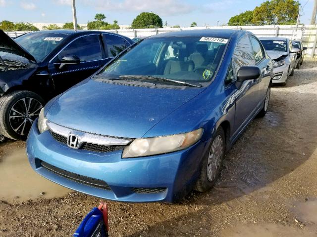 19XFA1F39AE063850 - 2010 HONDA CIVIC VP BLUE photo 2