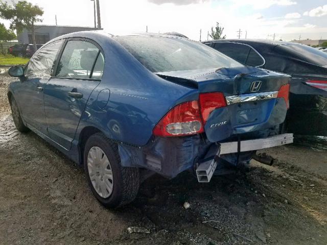 19XFA1F39AE063850 - 2010 HONDA CIVIC VP BLUE photo 3