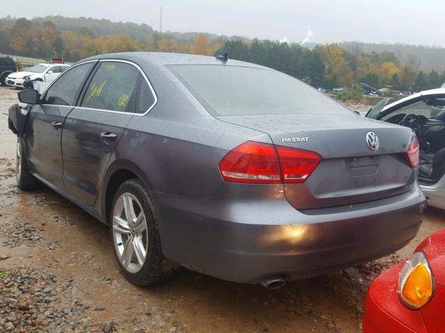 1VWBS7A33EC086430 - 2014 VOLKSWAGEN PASSAT SE GRAY photo 3