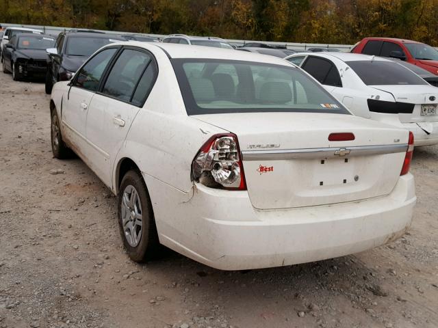 1G1ZS51F86F238789 - 2006 CHEVROLET MALIBU LS 白色 照片 3