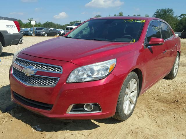 1G11H5SA7DF320525 - 2013 CHEVROLET MALIBU LTZ RED photo 2