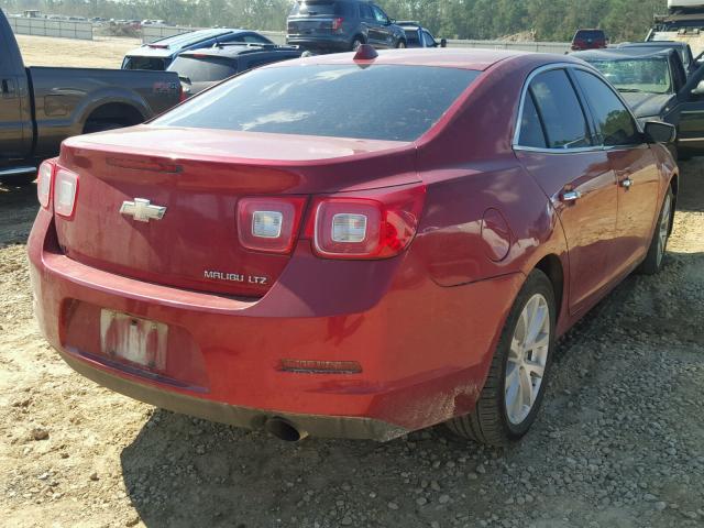 1G11H5SA7DF320525 - 2013 CHEVROLET MALIBU LTZ RED photo 4