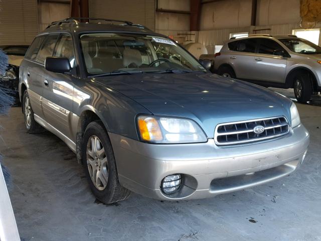 4S3BH665926654129 - 2002 SUBARU LEGACY OUT GREEN photo 1