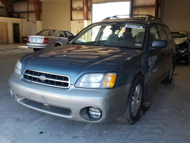 4S3BH665926654129 - 2002 SUBARU LEGACY OUT GREEN photo 2