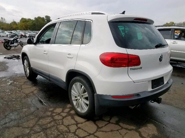 WVGBV3AX5DW601426 - 2013 VOLKSWAGEN TIGUAN S WHITE photo 3