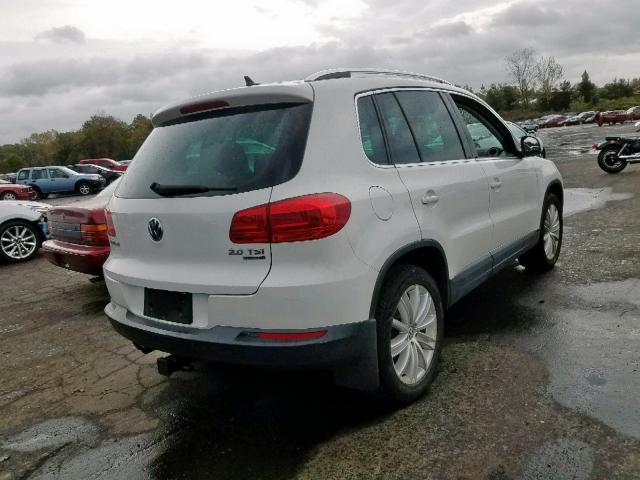 WVGBV3AX5DW601426 - 2013 VOLKSWAGEN TIGUAN S WHITE photo 4