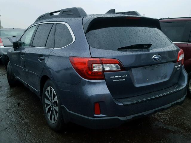 4S4BSENC6G3253251 - 2016 SUBARU OUTBACK 3. GRAY photo 3