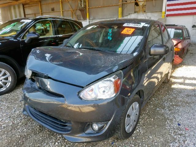 ML32A3HJ2EH006429 - 2014 MITSUBISHI MIRAGE DE GRAY photo 2