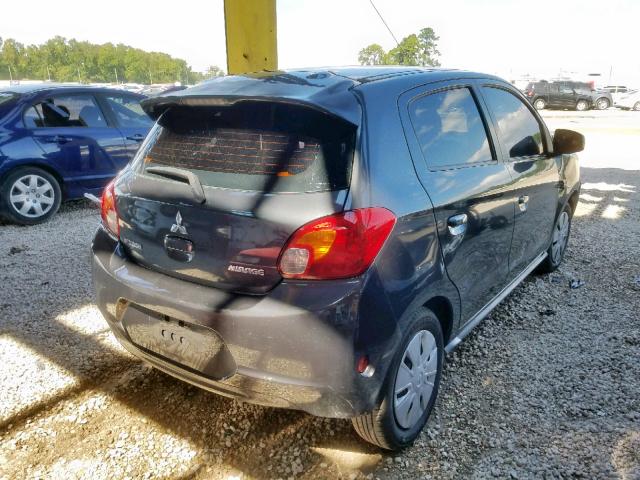 ML32A3HJ2EH006429 - 2014 MITSUBISHI MIRAGE DE GRAY photo 4