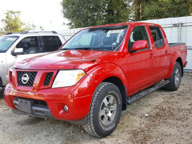 1N6AD0EV0AC418889 - 2010 NISSAN FRONTIER C RED photo 2