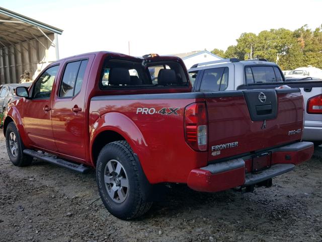 1N6AD0EV0AC418889 - 2010 NISSAN FRONTIER C RED photo 3