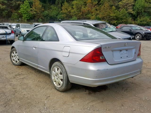 1HGEM22062L015365 - 2002 HONDA CIVIC EX SILVER photo 3