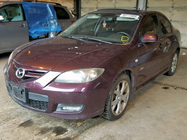 JM1BK323971701698 - 2007 MAZDA 3 S PURPLE photo 2