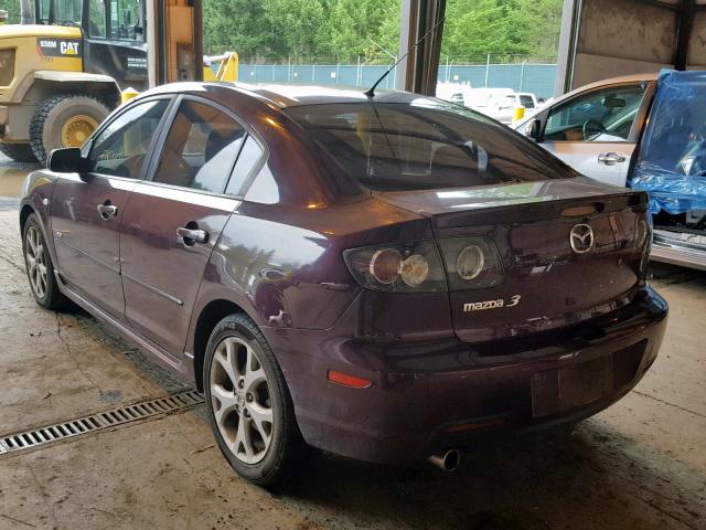 JM1BK323971701698 - 2007 MAZDA 3 S PURPLE photo 3