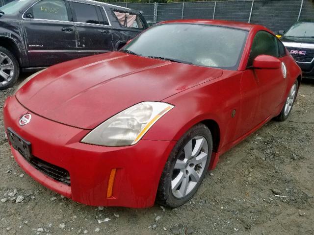 JN1AZ34E64M155316 - 2004 NISSAN 350Z COUPE RED photo 2