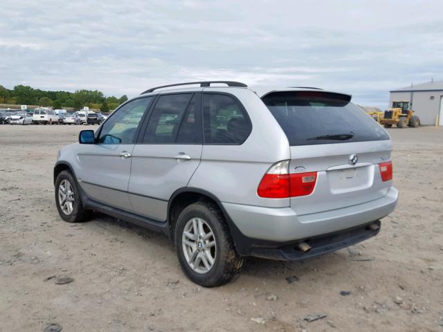 5UXFA13556LY31634 - 2006 BMW X5 3.0I SILVER photo 3