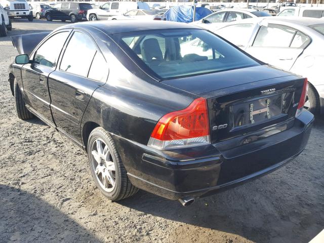 YV1RS592152477514 - 2005 VOLVO S60 2.5T BLACK photo 3