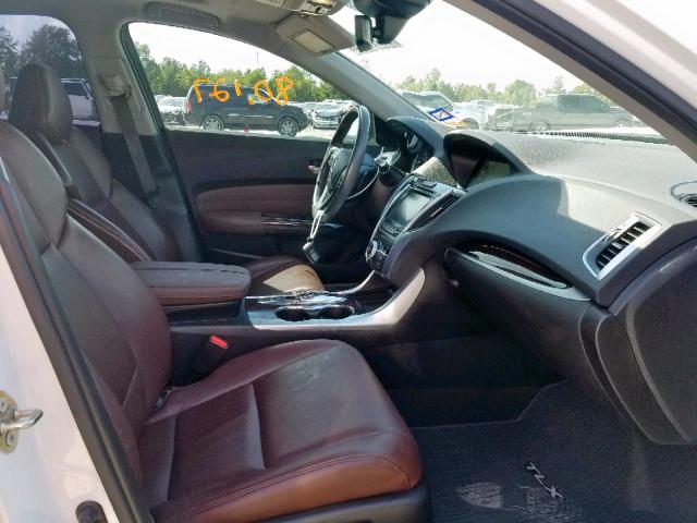 19UUB2F5XGA006064 - 2016 ACURA TLX TECH WHITE photo 5