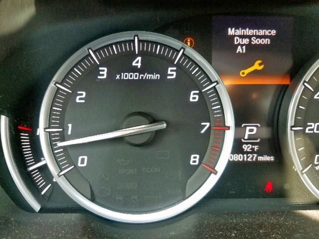 19UUB2F5XGA006064 - 2016 ACURA TLX TECH WHITE photo 8