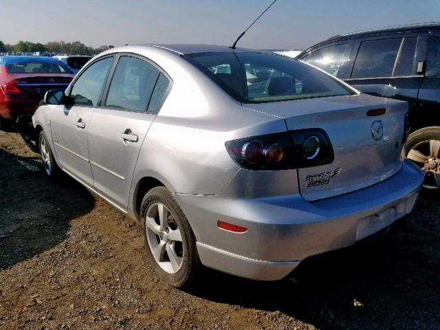 JM1BK323551250802 - 2005 MAZDA 3 S SILVER photo 3