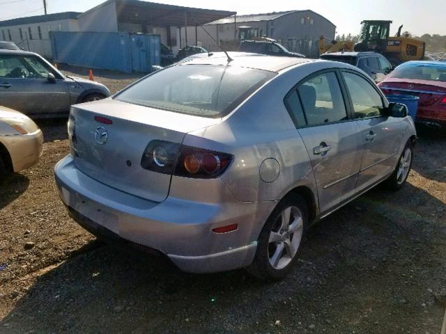 JM1BK323551250802 - 2005 MAZDA 3 S SILVER photo 4