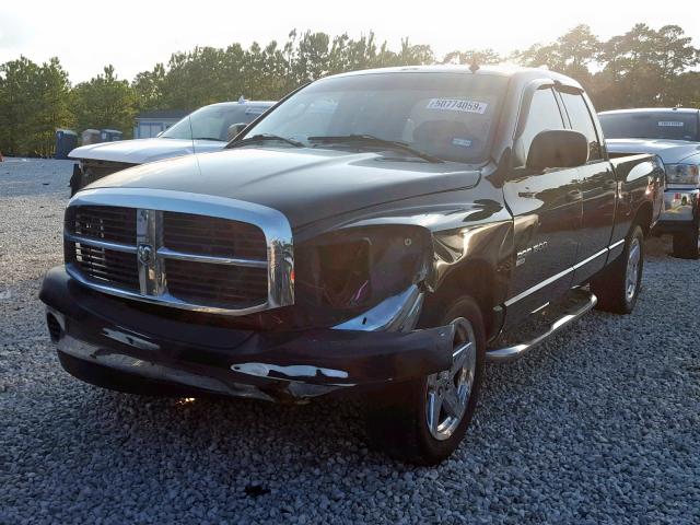 1D7HA18P07S164215 - 2007 DODGE RAM 1500 S BLACK photo 2