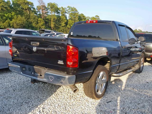 1D7HA18P07S164215 - 2007 DODGE RAM 1500 S BLACK photo 4