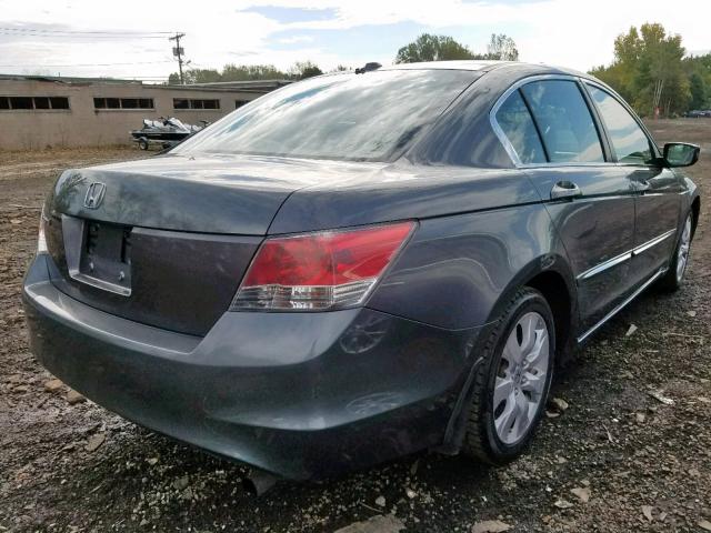 1HGCP268X9A003160 - 2009 HONDA ACCORD EXL GRAY photo 4