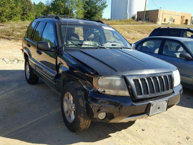 1J4GX48S54C212687 - 2004 JEEP GRAND CHER BLACK photo 1