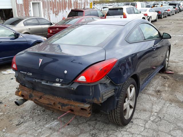 1G2ZH17N984162810 - 2008 PONTIAC G6 GT BLUE photo 4