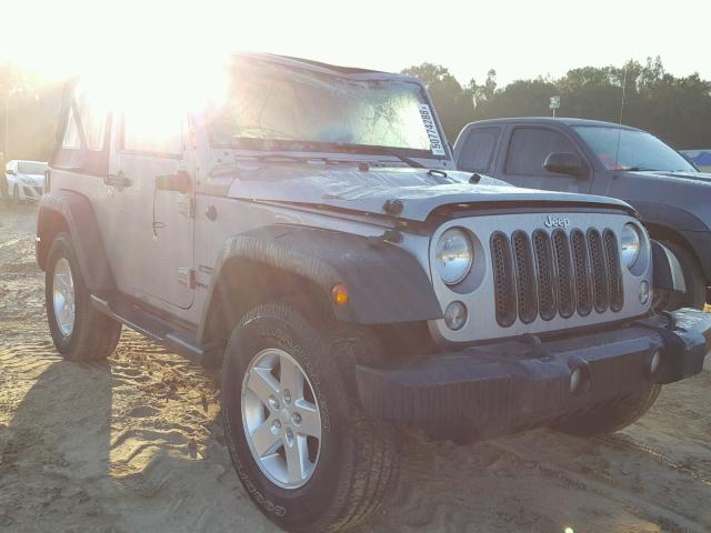 1C4AJWAG0EL247718 - 2014 JEEP WRANGLER S SILVER photo 1