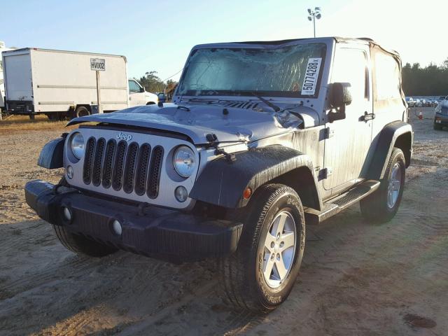 1C4AJWAG0EL247718 - 2014 JEEP WRANGLER S SILVER photo 2