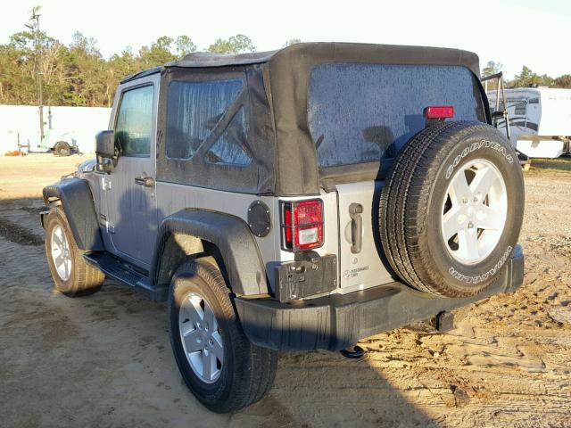 1C4AJWAG0EL247718 - 2014 JEEP WRANGLER S SILVER photo 3