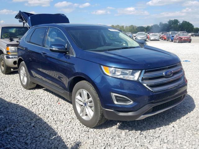 2FMPK3J99HBC40919 - 2017 FORD EDGE SEL BLUE photo 1