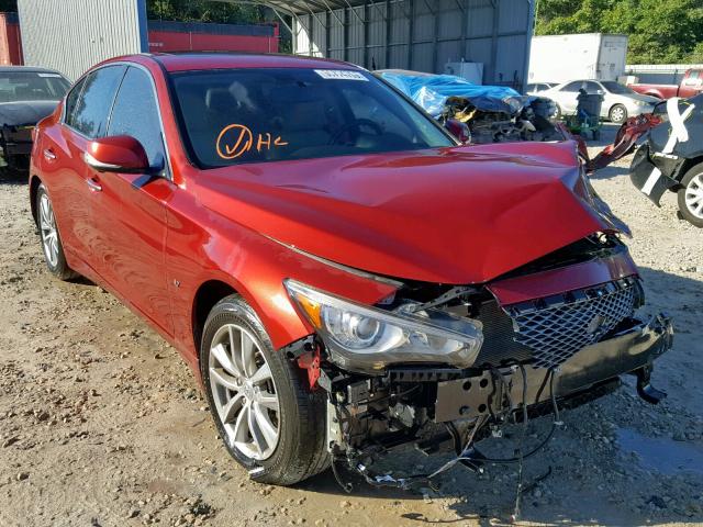 JN1BV7AR8EM690941 - 2014 INFINITI Q50 BASE RED photo 1