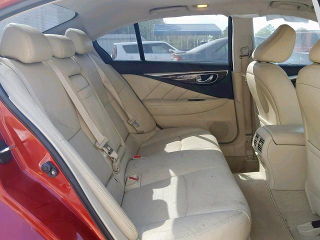 JN1BV7AR8EM690941 - 2014 INFINITI Q50 BASE RED photo 6