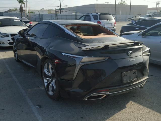 JTHHP5AY2JA002343 - 2018 LEXUS LC 500 BLACK photo 3