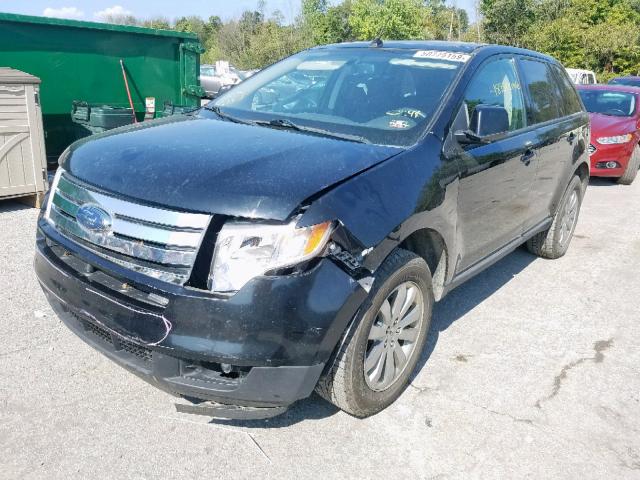 2FMDK48CX8BA20960 - 2008 FORD EDGE SEL BLACK photo 2