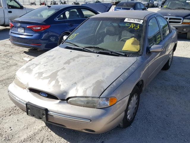 3FALP6530SM131059 - 1995 FORD CONTOUR GL BEIGE photo 2