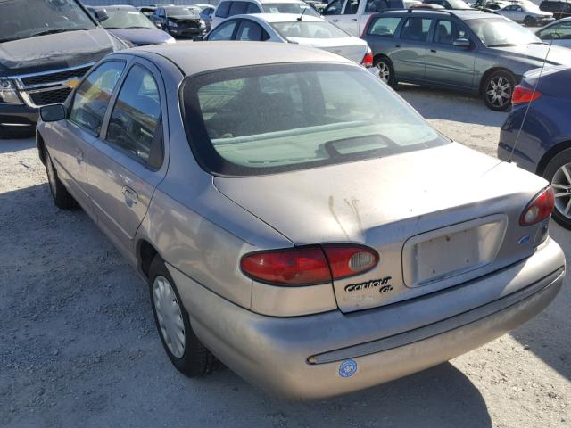 3FALP6530SM131059 - 1995 FORD CONTOUR GL BEIGE photo 3