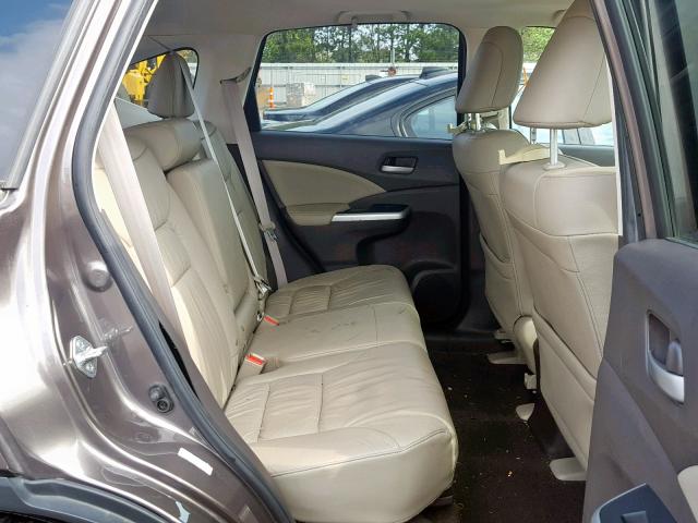 2HKRM4H74EH657558 - 2014 HONDA CR-V EXL GRAY photo 6