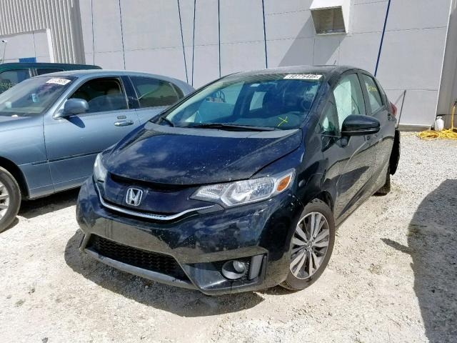 3HGGK5H86FM705649 - 2015 HONDA FIT EX BLACK photo 2